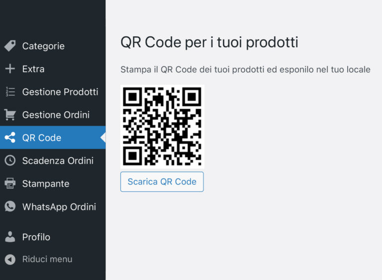 Qr-Code per il menu digitale gratis